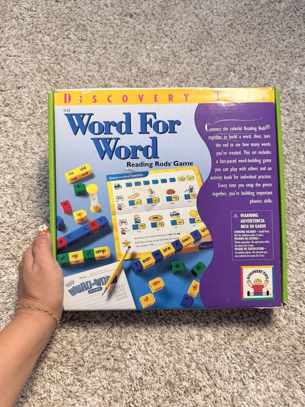 Discovery Toys Word For Word Reading Rods Game